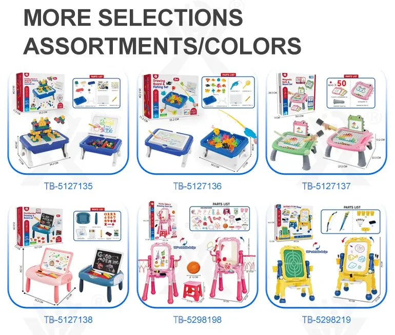 Educational Construction Table Toy & Magnetic Drawing Board (TB-5127134) — illustrated product details, panel 8