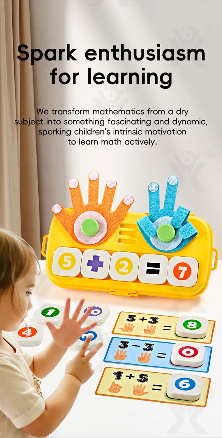 Finger Counting Board, Educational Number Logic Game for Kids (TB-5197547) — illustrated product details, panel 2
