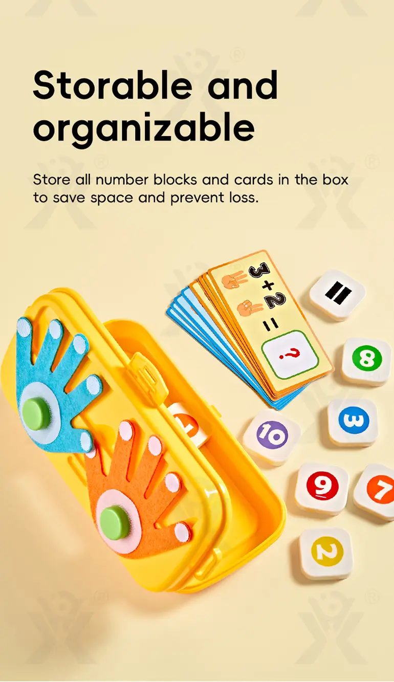 Finger Counting Board, Educational Number Logic Game for Kids (TB-5197547) — illustrated product details, panel 8