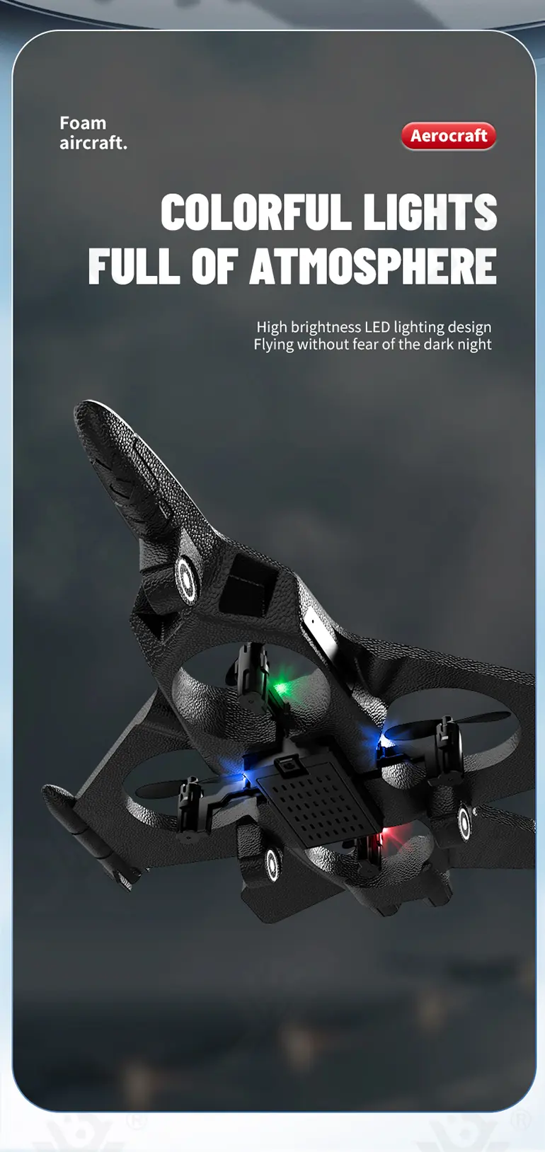 Foam RC Airplane, Bulk Fighter Jet Toy Supply (TB-5003518) — illustrated product details, panel 7
