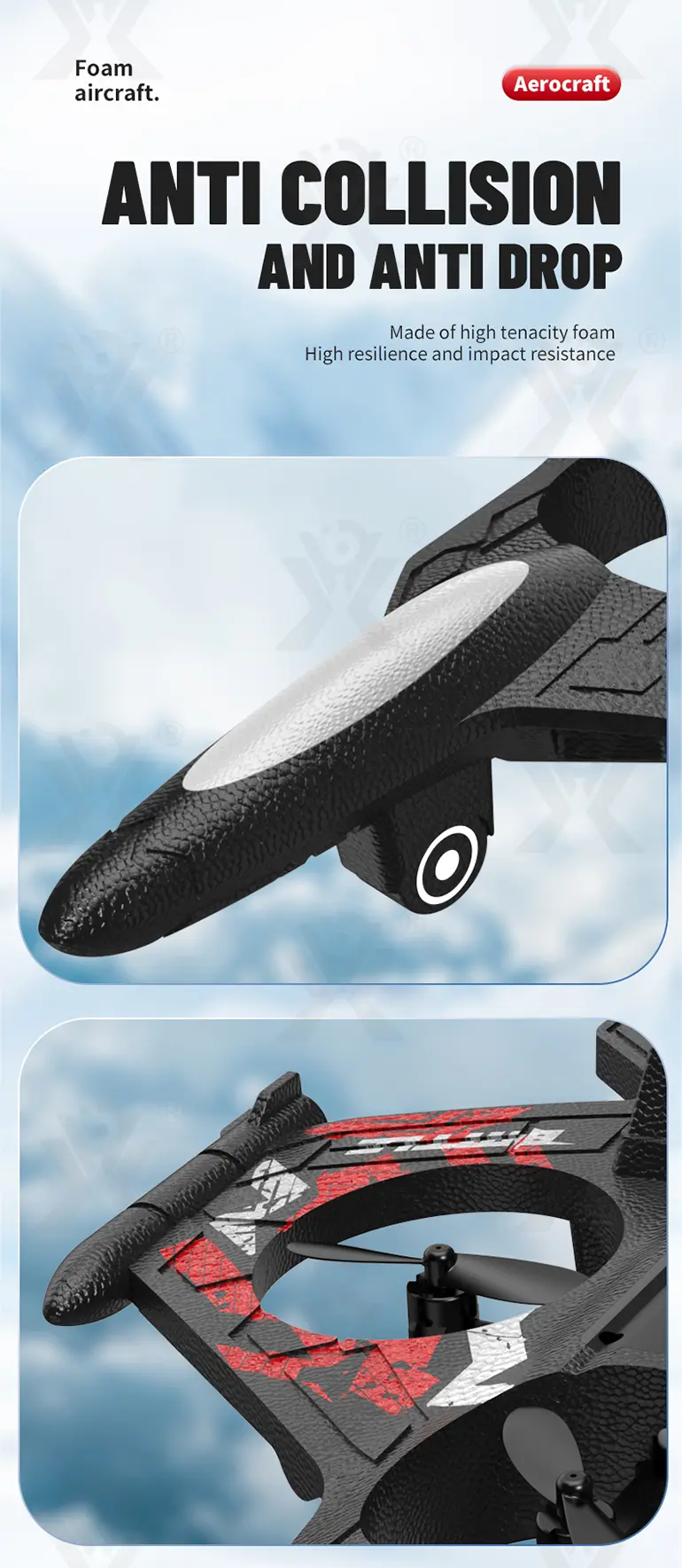 Foam RC Airplane, Bulk Fighter Jet Toy Supply (TB-5003518) — illustrated product details, panel 8