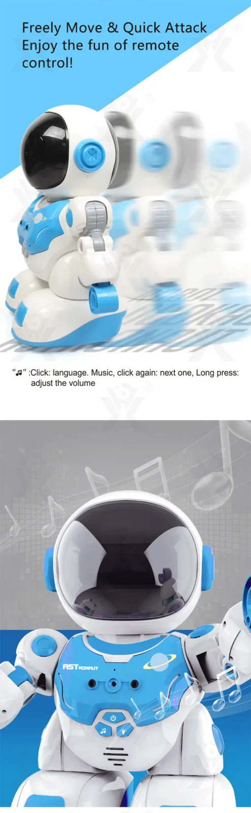 Remote Control Intelligent Companion Robot Toy (TB-4504502) — illustrated product details, panel 4