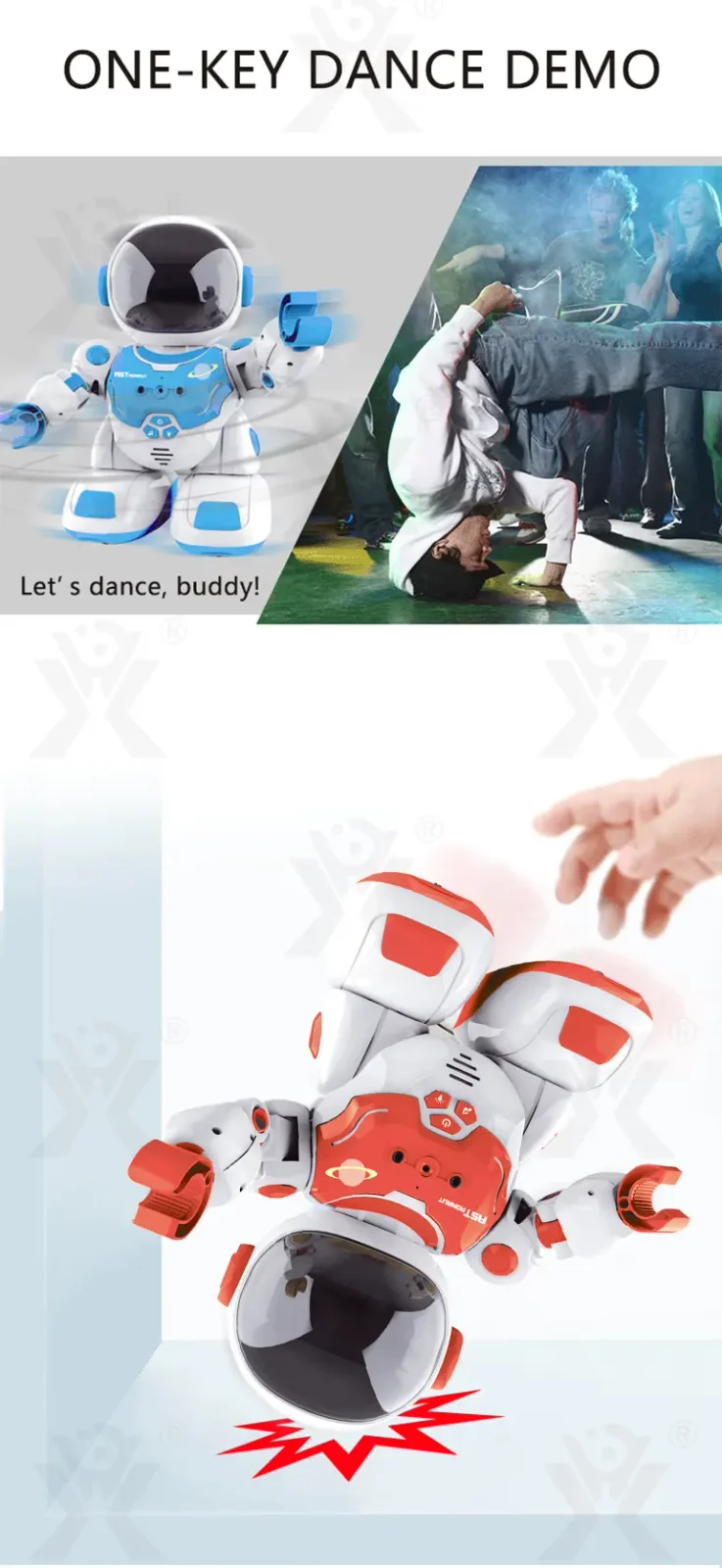 Remote Control Intelligent Companion Robot Toy (TB-4504502) — illustrated product details, panel 5