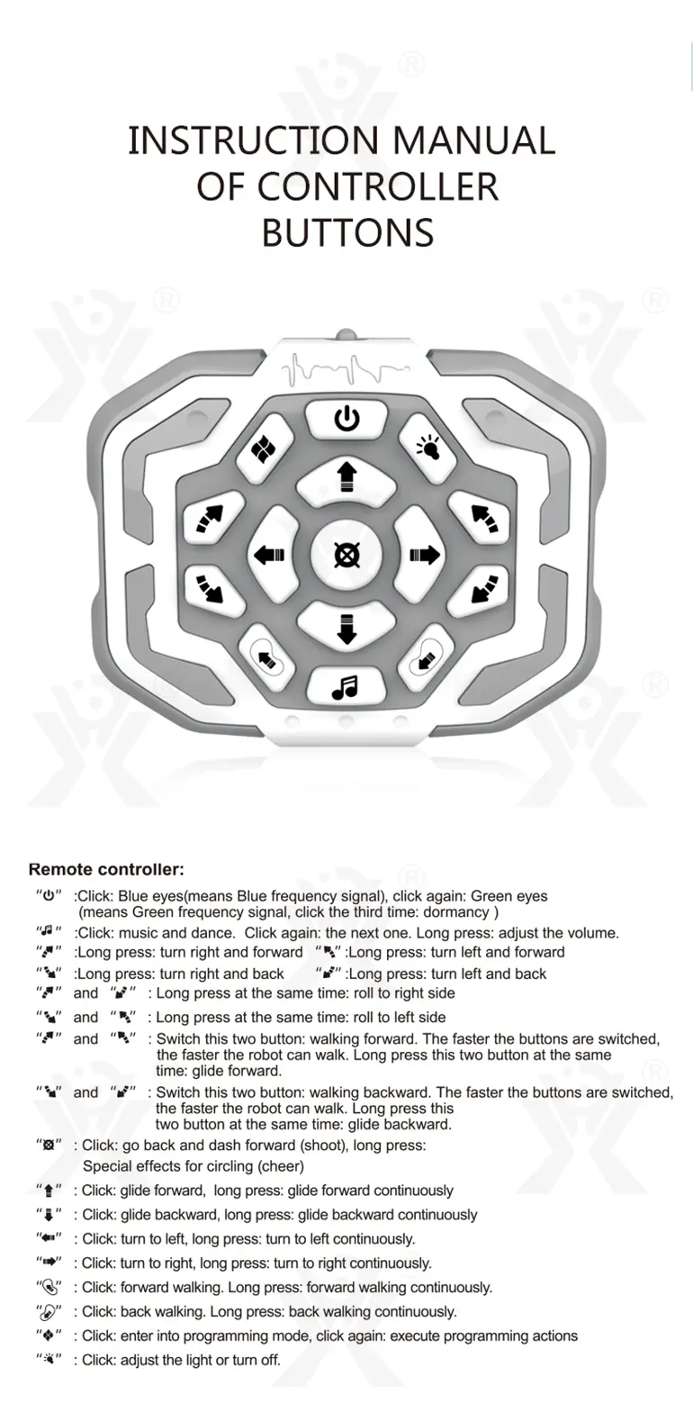 Remote Control Intelligent Companion Robot Toy (TB-4504502) — illustrated product details, panel 6