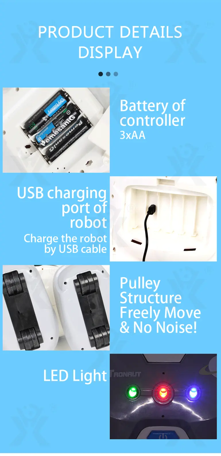 Remote Control Intelligent Companion Robot Toy (TB-4504502) — illustrated product details, panel 7