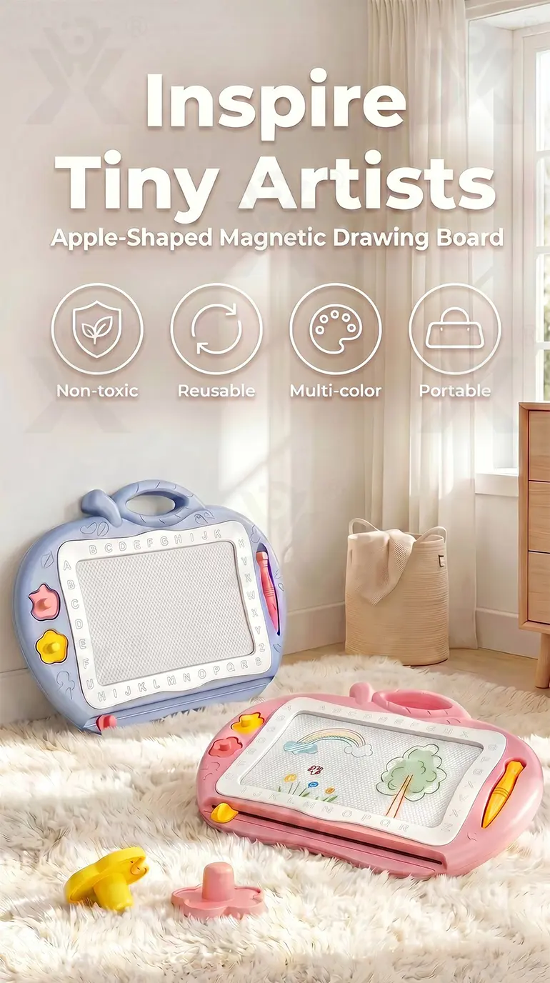 Magnetic Drawing Board for Kids (TB-4186139) — illustrated product details, panel 1