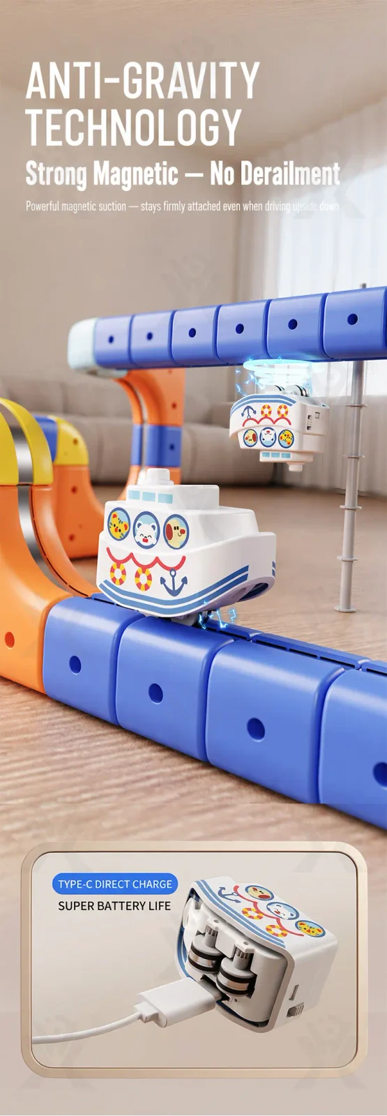 Magnetic Car Building Block, STEM Toy Factory Supply (TB-5135204) — illustrated product details, panel 3