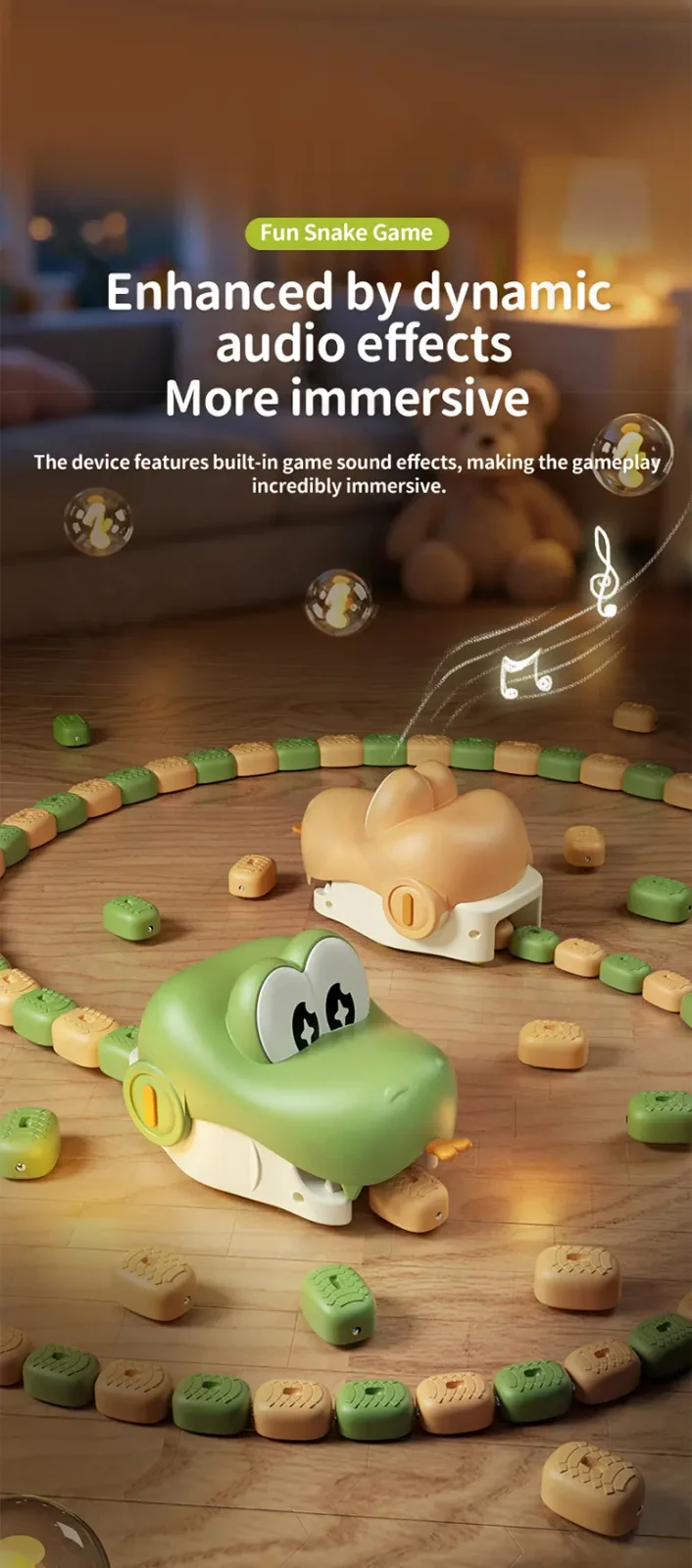 Magnetic Snake Game Toy, Remote Control Eating Snake Toys with Sound and Light-rc animal toys (TB-5324397) — illustrated product details, panel 5
