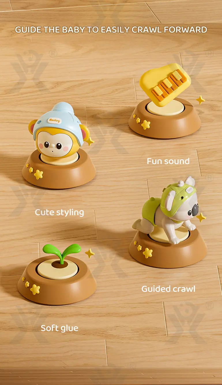 Musical Koala Baby Crawling Toy, Infant Tummy Time Development Learning (TB-4377592) — illustrated product details, panel 2