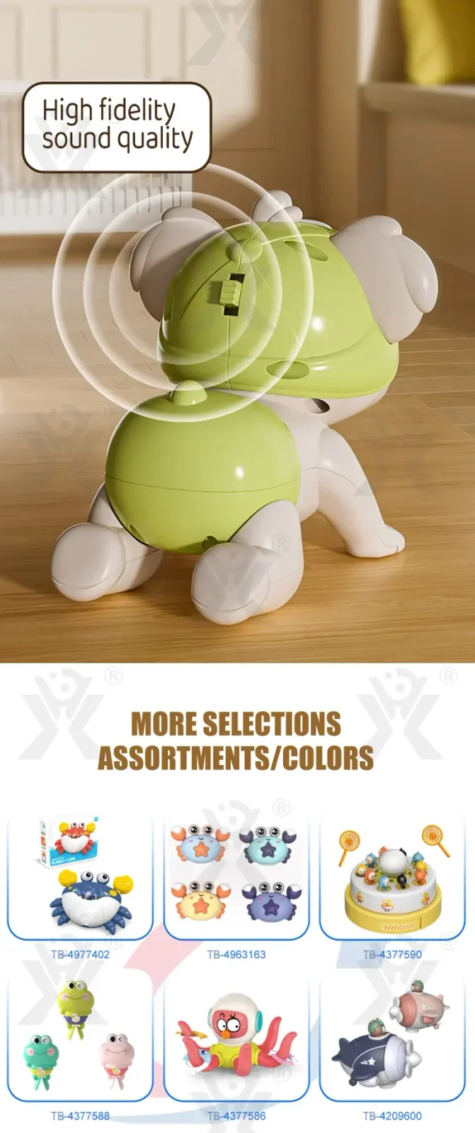 Musical Koala Baby Crawling Toy, Infant Tummy Time Development Learning (TB-4377592) — illustrated product details, panel 5