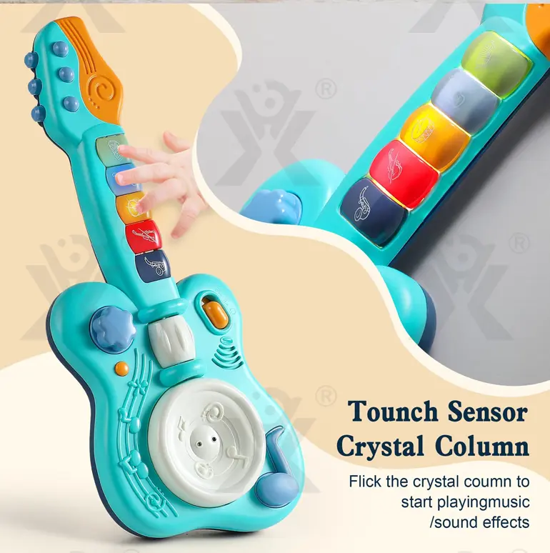 Kids’ Guitar Toys with LED Lights & Sound, Interactive Early Learning Supply (TB-4143276) — illustrated product details, panel 7