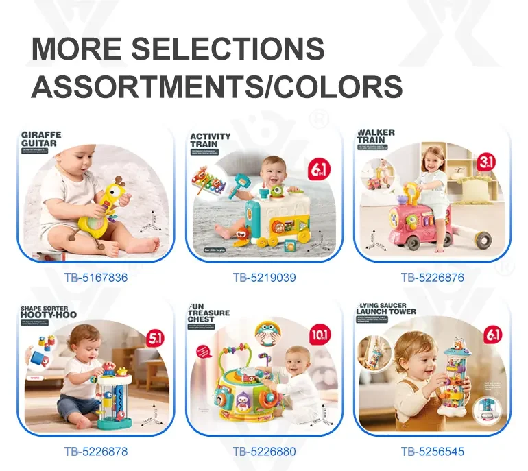 Press and Spin Carousel Toy, Baby Early Education Training (TB-5132919) — illustrated product details, panel 5