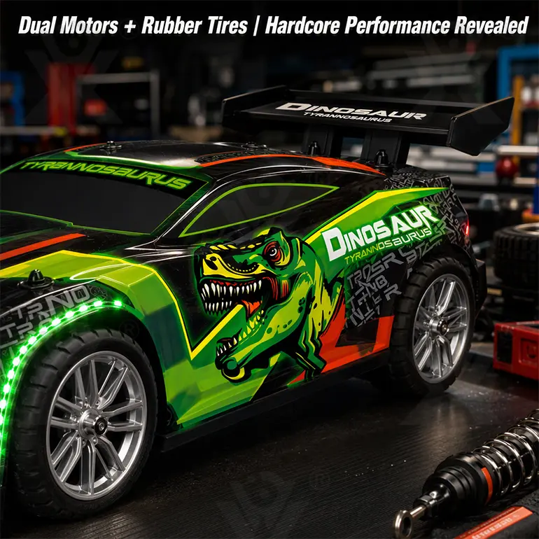 1:16 Scale RC Drift Car with Dual Motors (TB-4363246) — illustrated product details, panel 5
