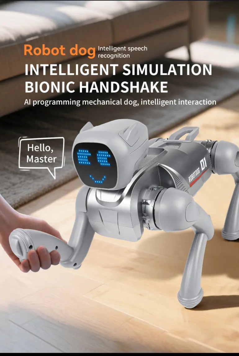 RC Smart Robot Dog Toy with Voice & App Control (TB-5105410) — illustrated product details, panel 11