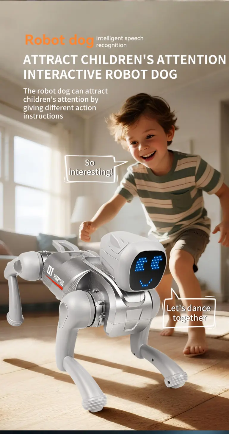 RC Smart Robot Dog Toy with Voice & App Control (TB-5105410) — illustrated product details, panel 7