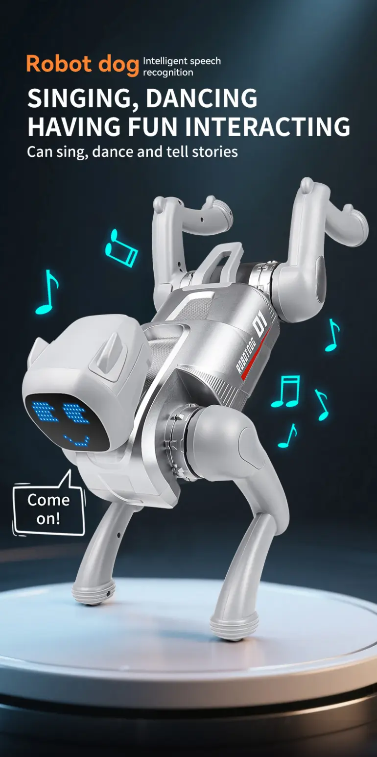 RC Smart Robot Dog Toy with Voice & App Control (TB-5105410) — illustrated product details, panel 8