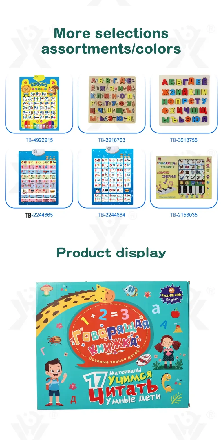 Russian Talking Book, Alphabet Book (TB-4997624) — illustrated product details, panel 6