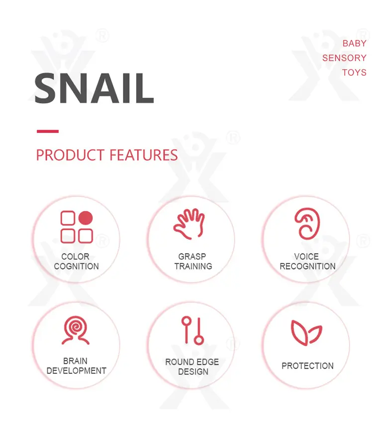 Snail Sensory Toys, Round-Edge Design (TB-4834655) — illustrated product details, panel 2