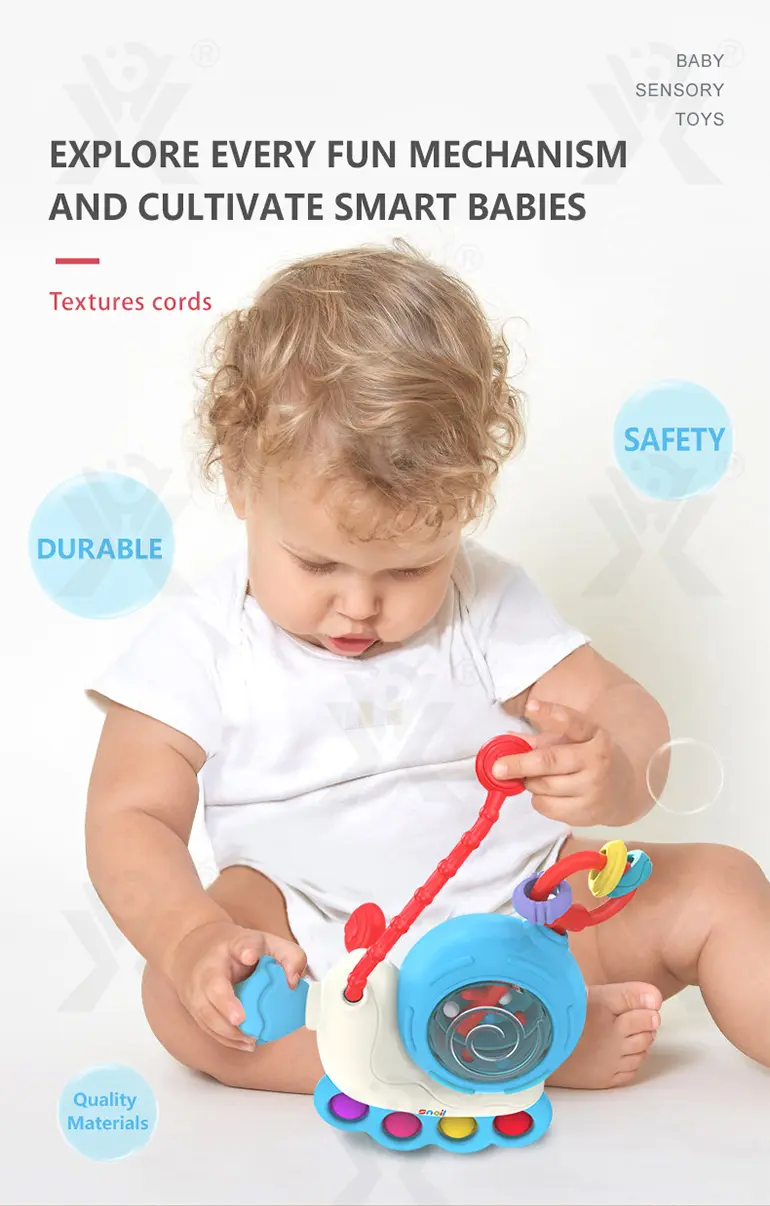 Snail Sensory Toys, Round-Edge Design (TB-4834655) — illustrated product details, panel 6