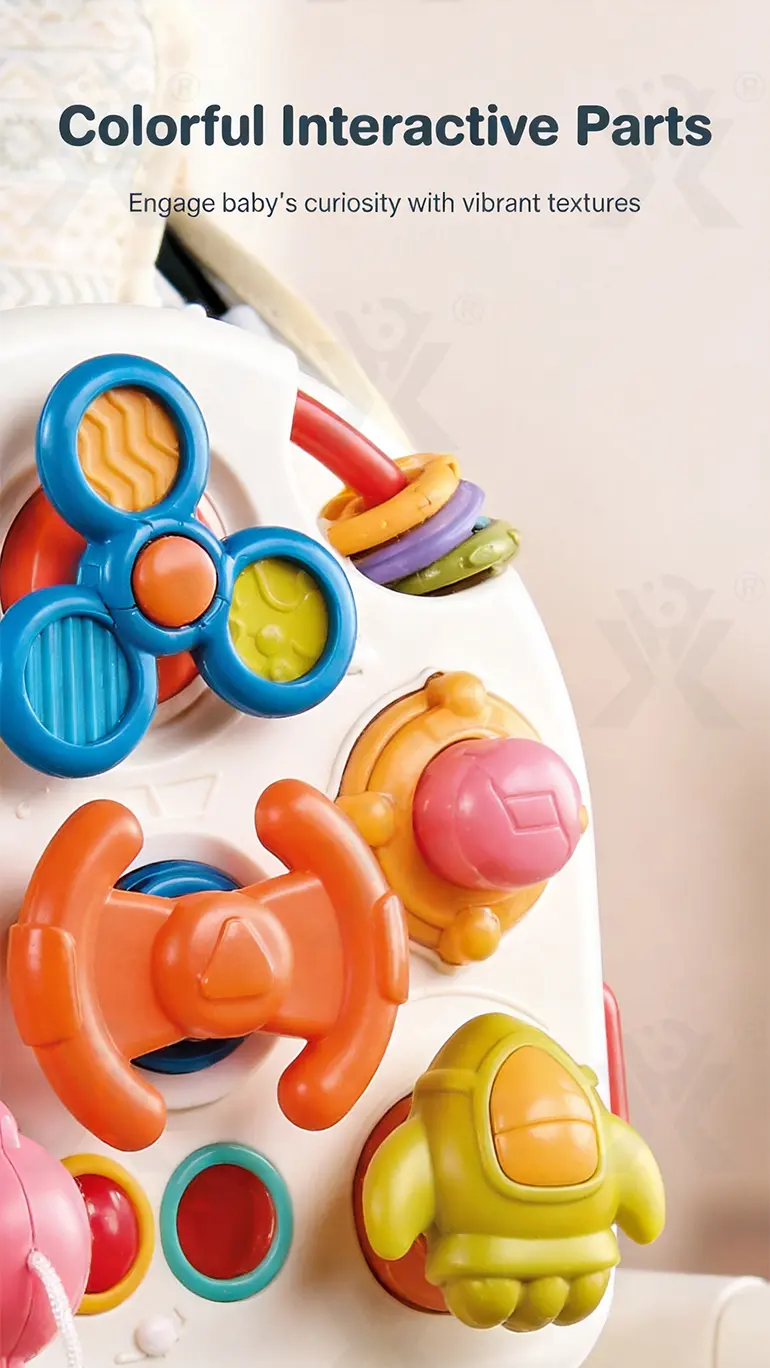 Montessori Busy Board Toys, Spinning, Sliding & Fine Motor Skill Activities Learning Toy (TB-5167837) — illustrated product details, panel 7