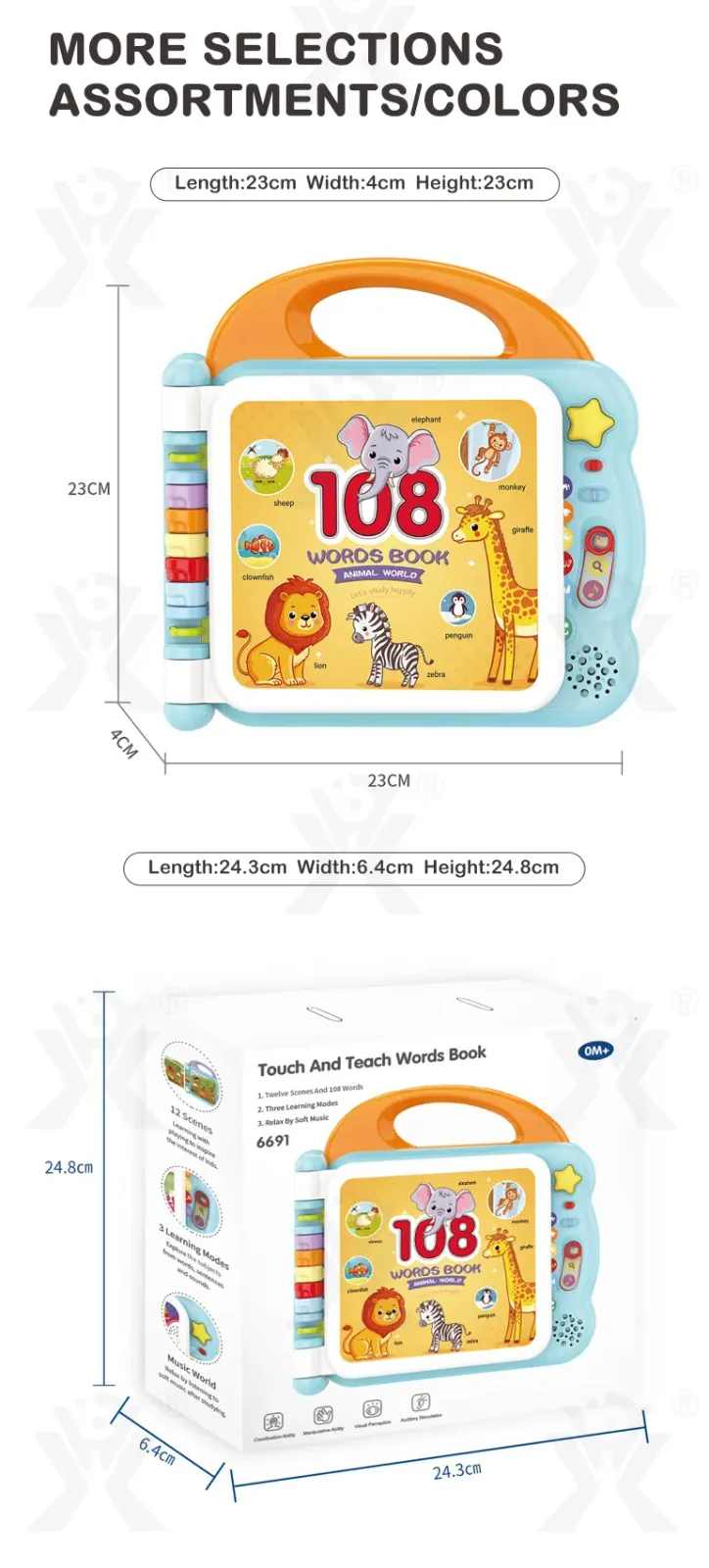 Touch & Teach Word Book of Animal World (TB-4496854) — illustrated product details, panel 9