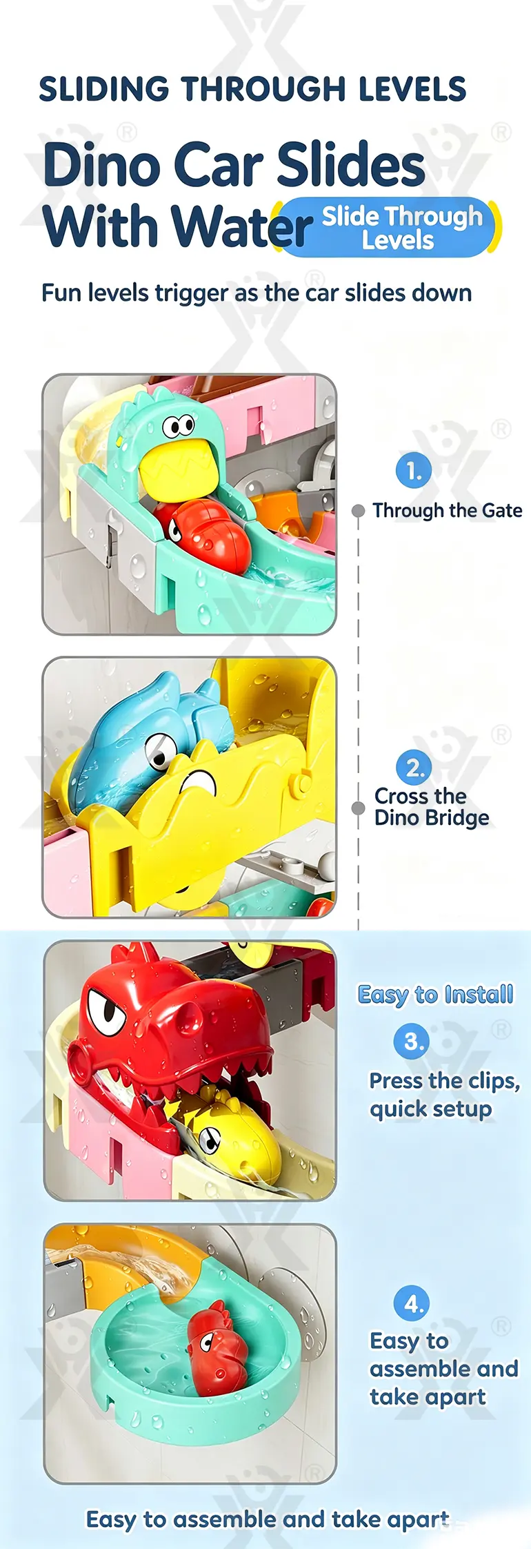 Bath Toys, Water Slide Building Toy for Toddlers (TB-4976524) — illustrated product details, panel 4