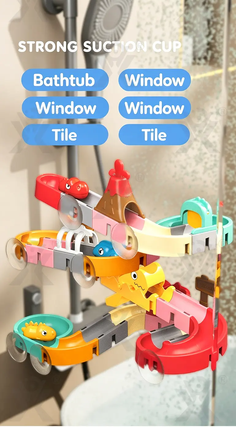 Bath Toys, Water Slide Building Toy for Toddlers (TB-4976524) — illustrated product details, panel 7