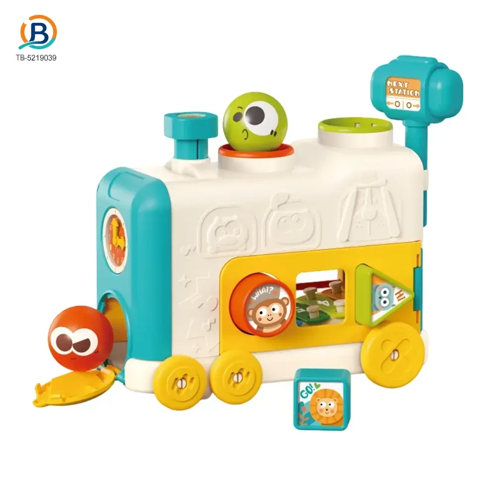 6-in-1 Multi-Function Activity Train Toy, Baby Montessori Sensory Toys Supply (TB-5219039) — product photograph 1