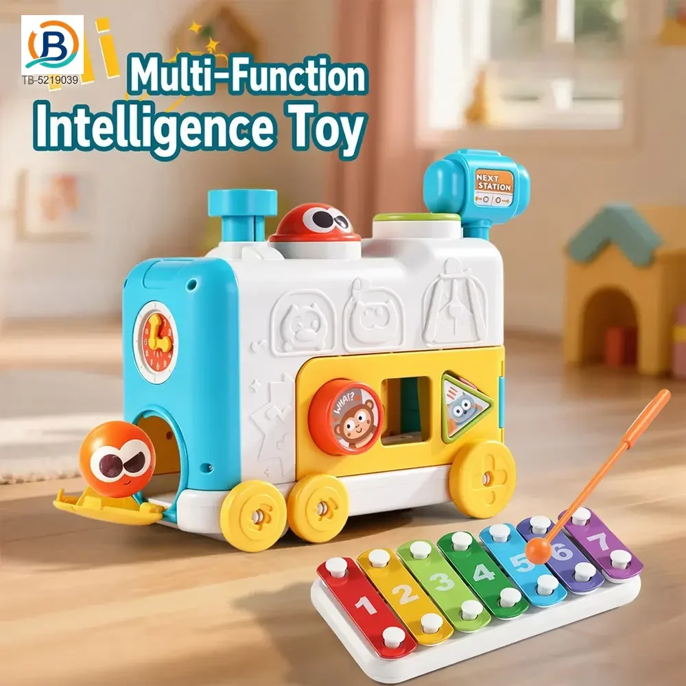 6-in-1 Multi-Function Activity Train Toy, Baby Montessori Sensory Toys Supply (TB-5219039) — product photograph 2