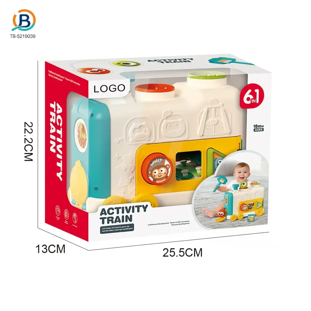 6-in-1 Multi-Function Activity Train Toy, Baby Montessori Sensory Toys Supply (TB-5219039) — product photograph 5