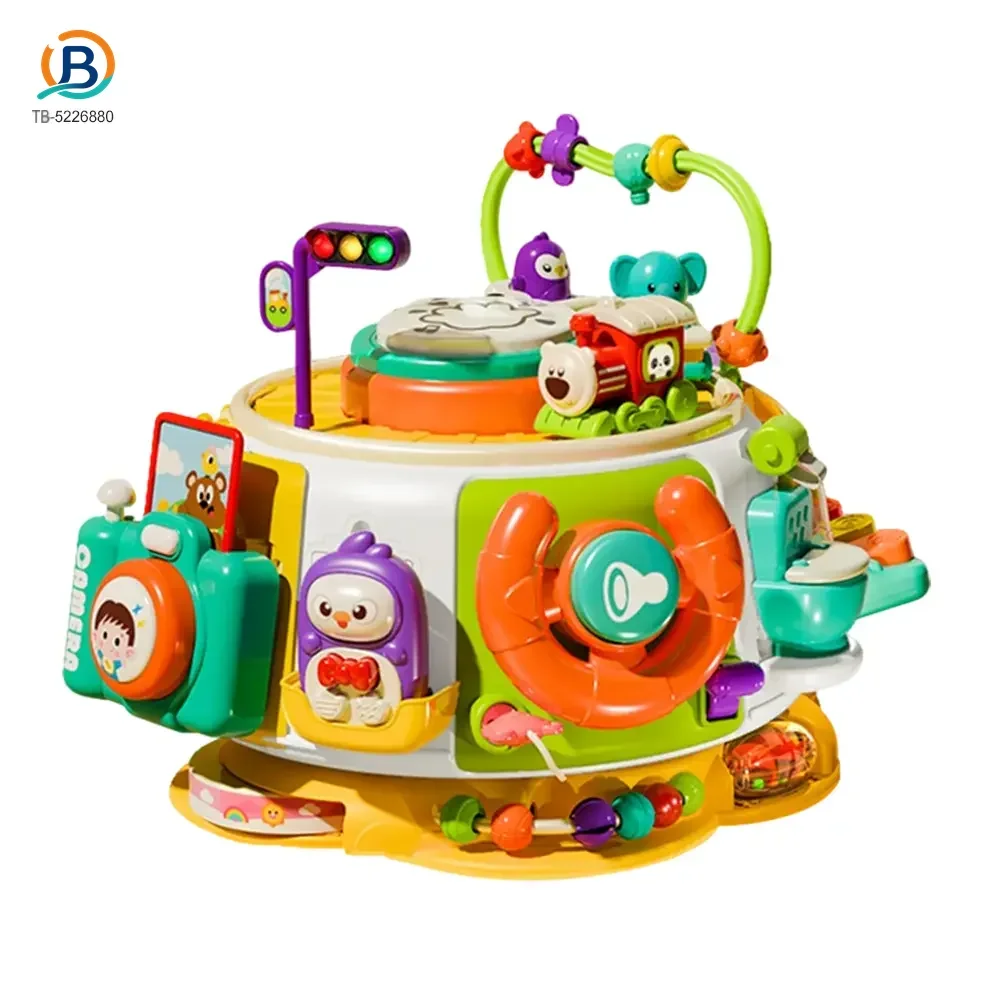 10-in-1 Activity Cube Toys, Educational Rotating Activity Busy Box Toy (TB-5226880) — product photograph 1