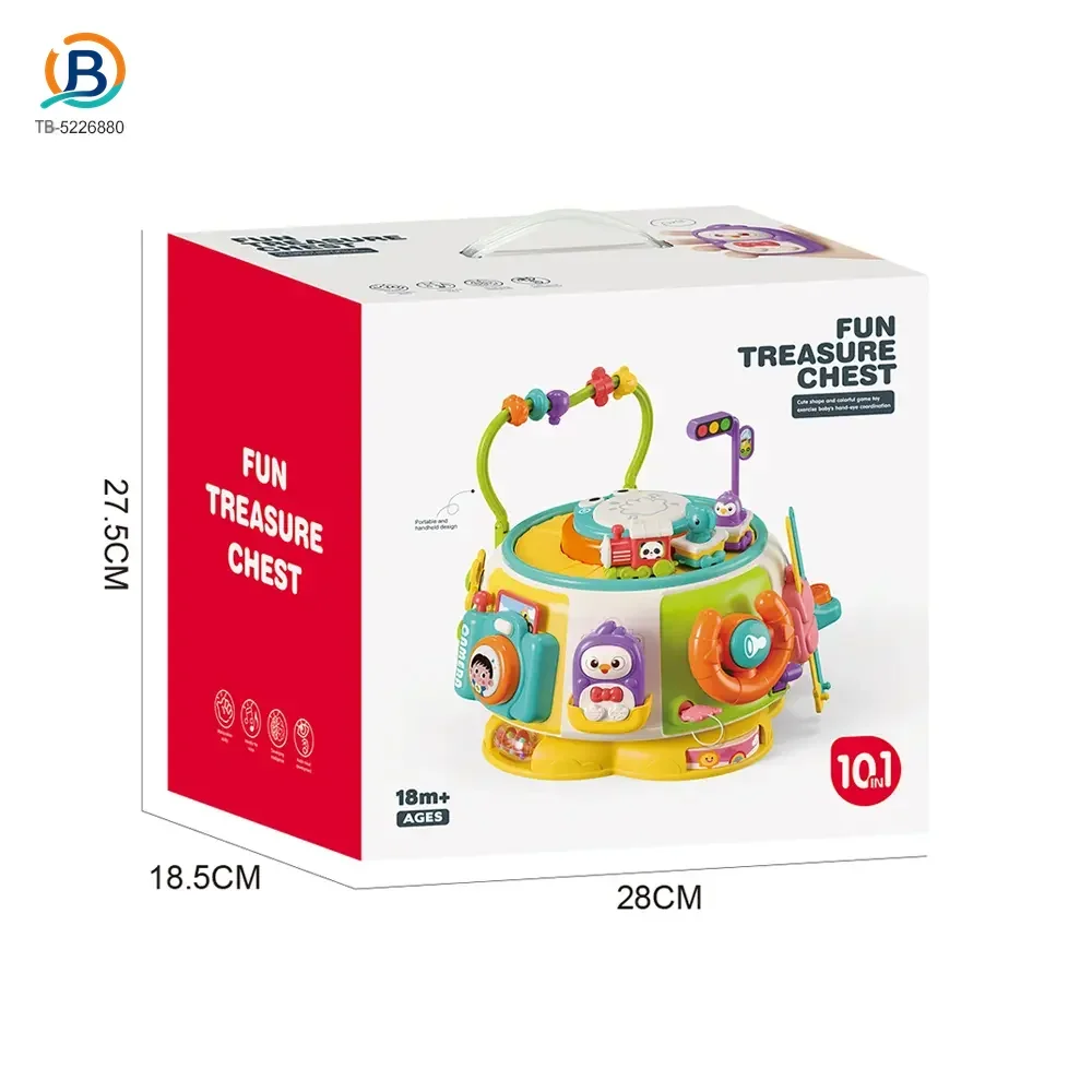 10-in-1 Activity Cube Toys, Educational Rotating Activity Busy Box Toy (TB-5226880) — product photograph 5