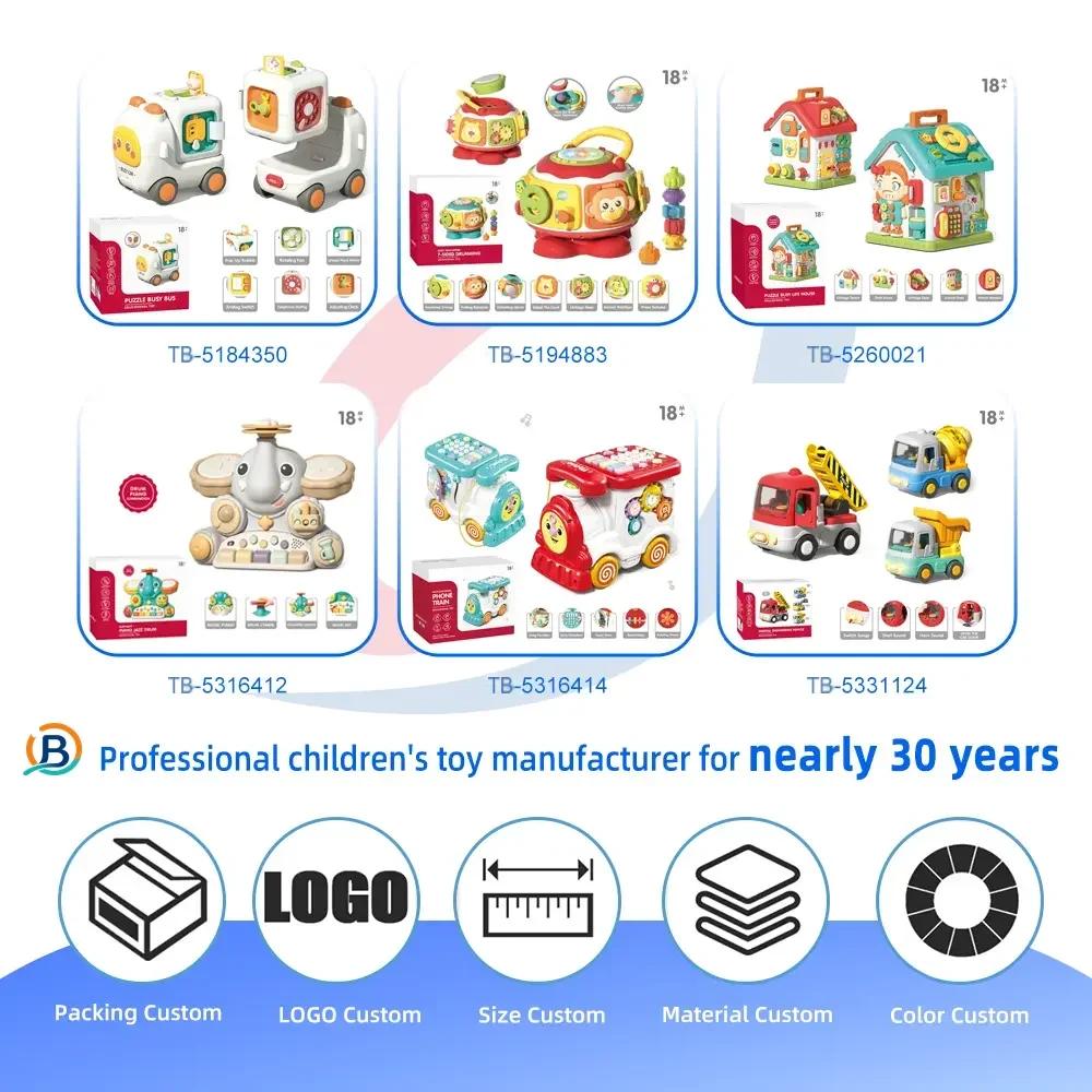 Activity Shape Sorting Bus, Educational Baby Musical Toy (TB-5316417) — product photograph 4