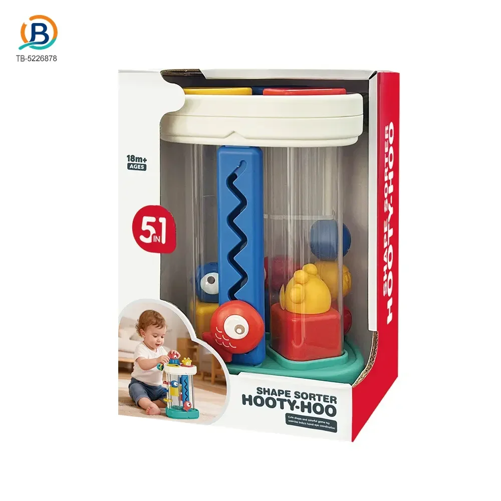 Multifunctional Baby Shape Sorter Hooty Sound Tube Toy (TB-5226878) — product photograph 5