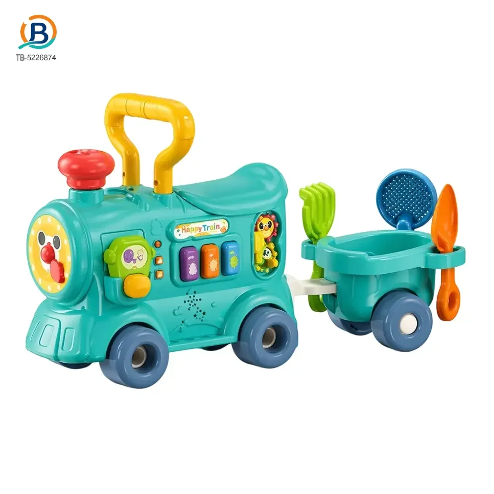 Multifunctional Baby Steam Walker Train Toy, 5-in-1 Activity Ride Toy (TB-5226874) — product photograph 1