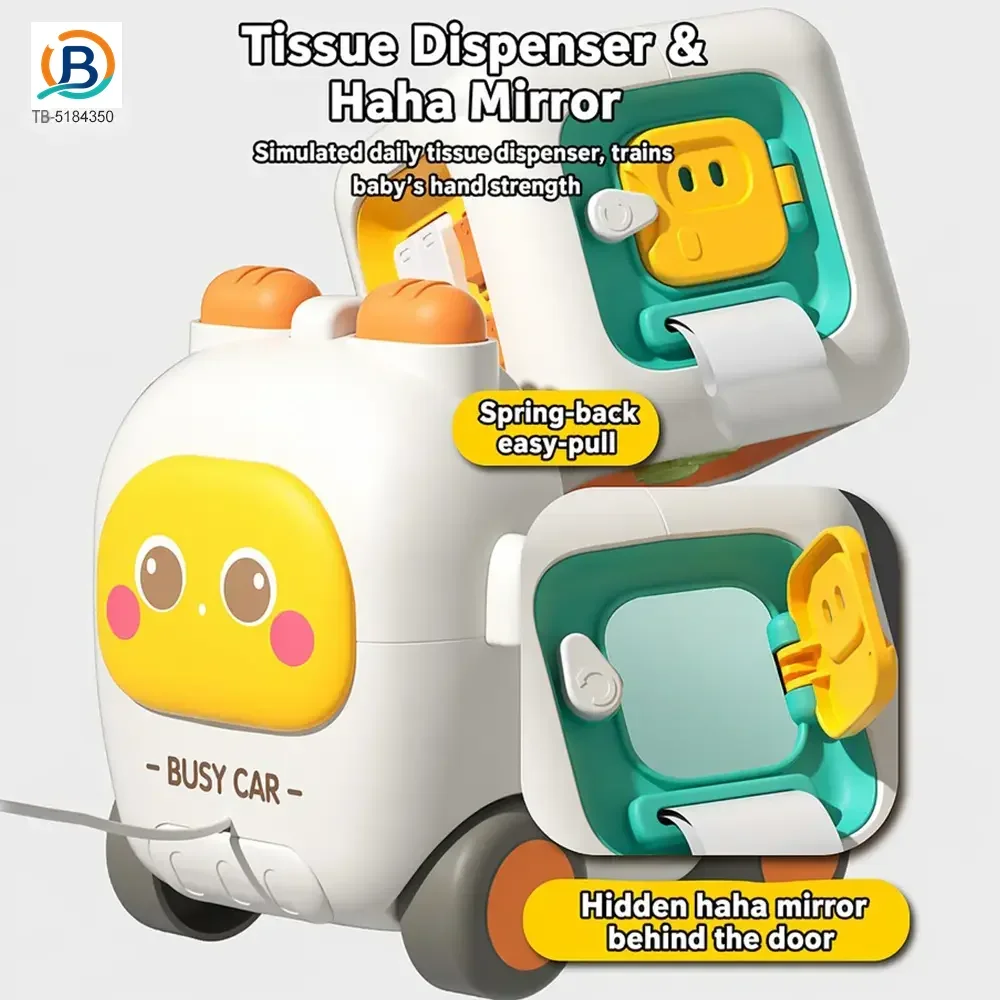 Take-Apart Busy Bus, 6-in-1 Baby Activity Cube Bus Toy with Lights & Music (TB-5184350) — product photograph 3