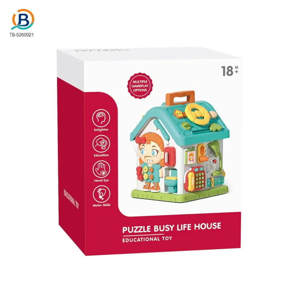 Montessori Busy House Activity Toy for Toddler (TB-5260021) — product photograph 5