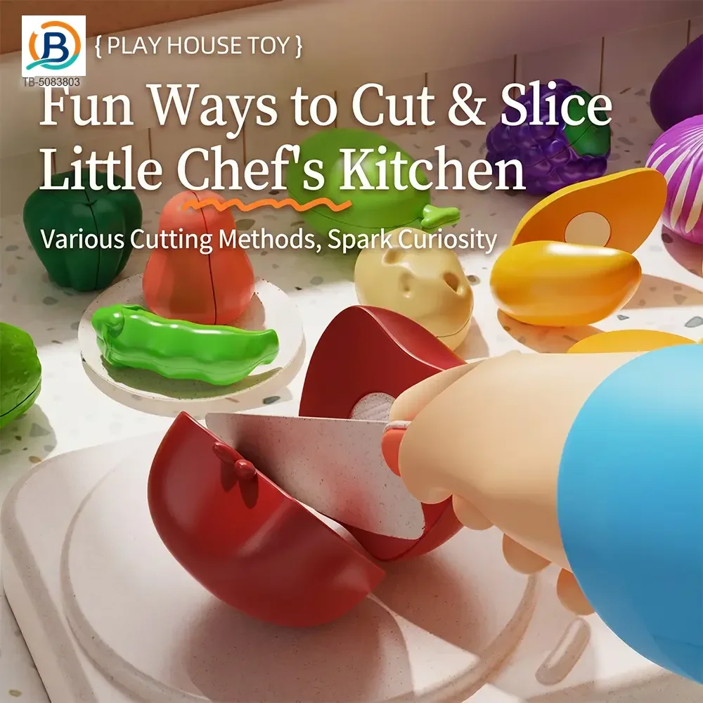 Pretend Play Kitchen Cutting Fruits Vegetables Toys (TB-5083803) — product photograph 3