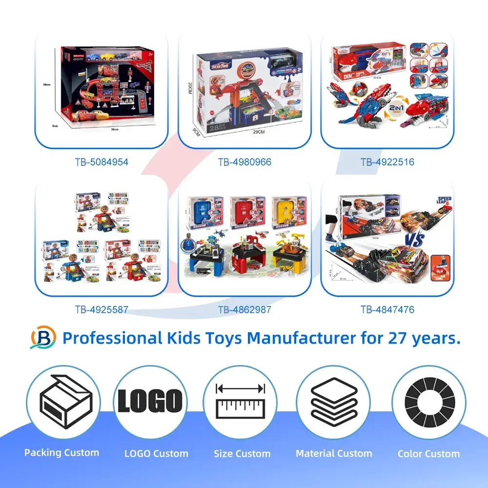 Dinosaur Alloy Catapult Toy with 6 Die-Cast Cars (TB-4526041) — product photograph 4