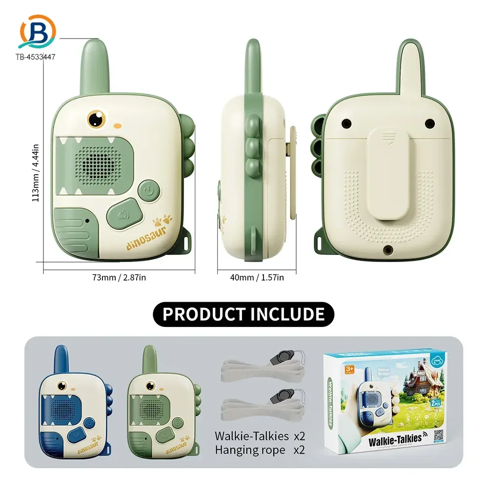 Dinosaur Walkie Talkies, 300M Range (TB-4533447) — product photograph 3
