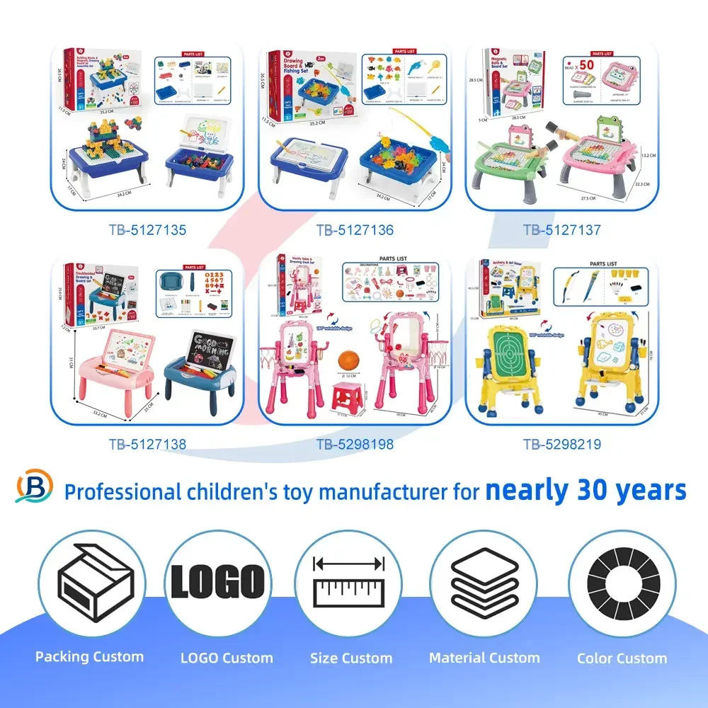 Educational Construction Table Toy & Magnetic Drawing Board (TB-5127134) — product photograph 4