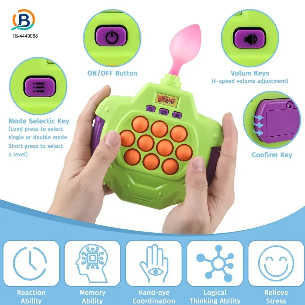 Fast Push Pop Game Toy, Fidget Toys with Balloon for Kids (TB-4449088) — product photograph 2