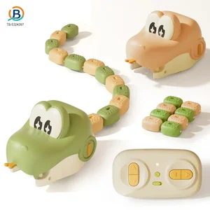Wholesale Magnetic Snake Game Toy, Remote Control Eating Snake Toys with Sound and Light-rc animal toys