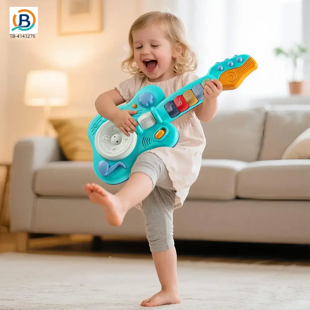Kids’ Guitar Toys with LED Lights & Sound, Interactive Early Learning Supply (TB-4143276) — product photograph 3