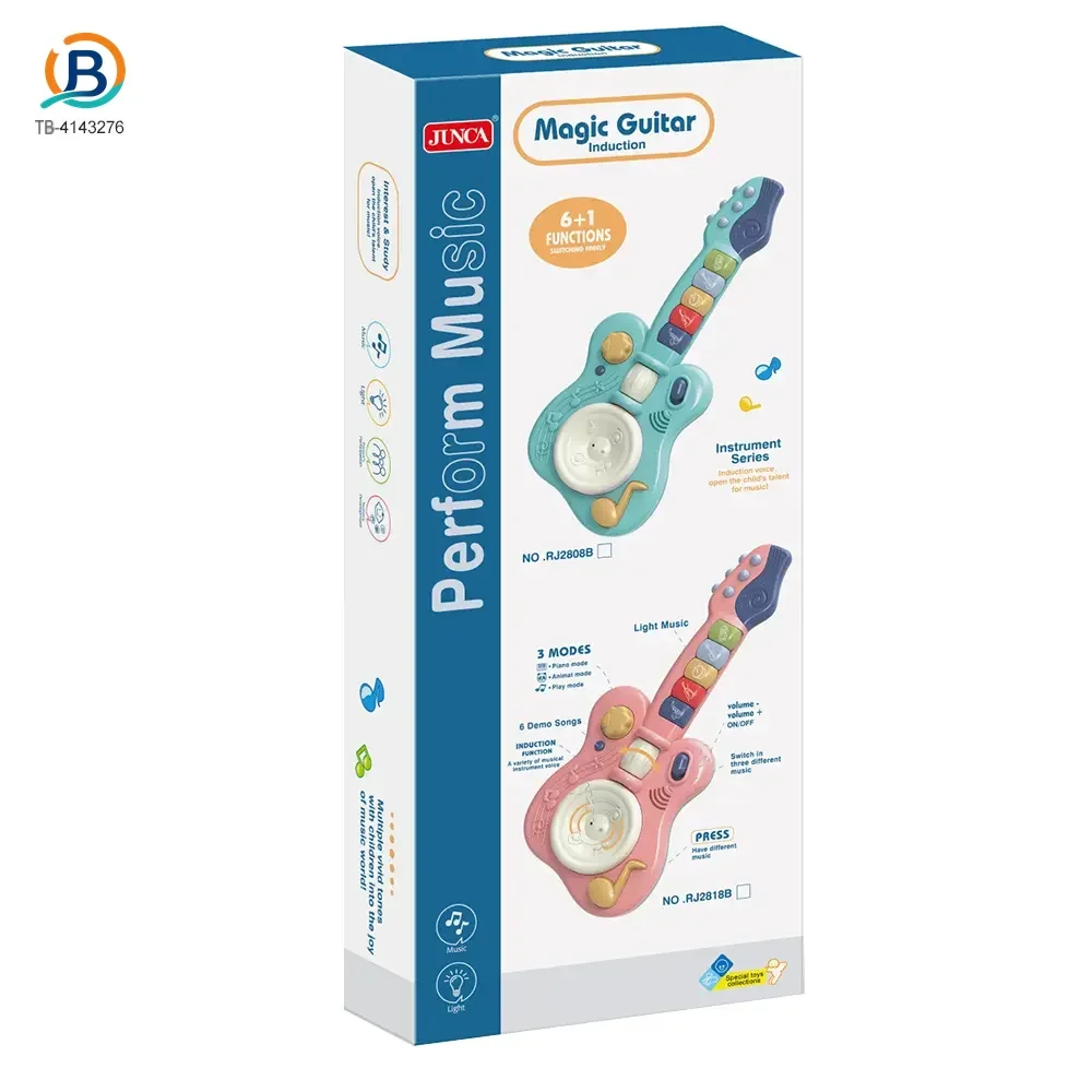 Kids’ Guitar Toys with LED Lights & Sound, Interactive Early Learning Supply (TB-4143276) — product photograph 6