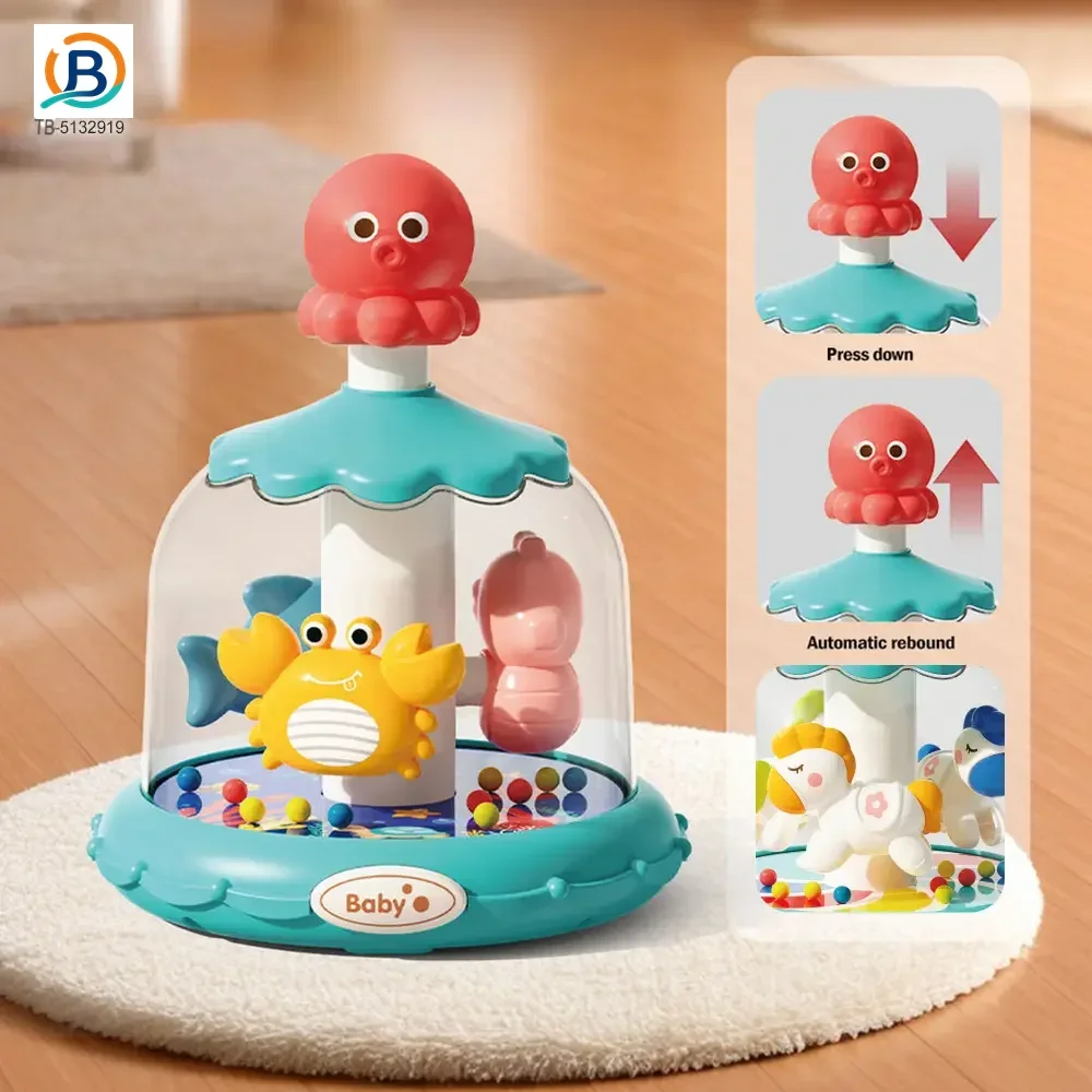 Press and Spin Carousel Toy, Baby Early Education Training (TB-5132919) — product photograph 2