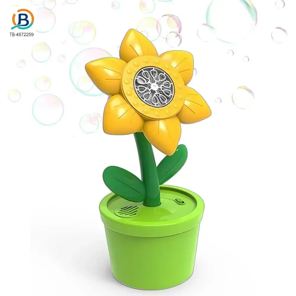 Sunflower Bubble Machine with Music & Lights for Kids (TB-4872259) — product photograph 1