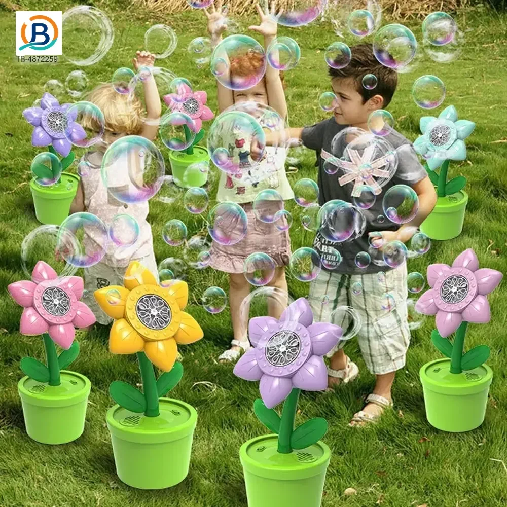 Sunflower Bubble Machine with Music & Lights for Kids (TB-4872259) — product photograph 4