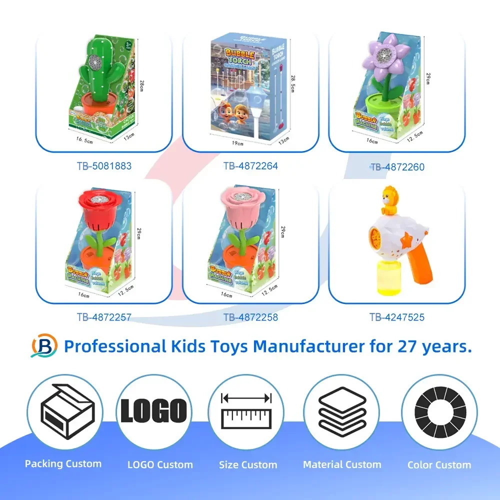 Sunflower Bubble Machine with Music & Lights for Kids (TB-4872259) — product photograph 5