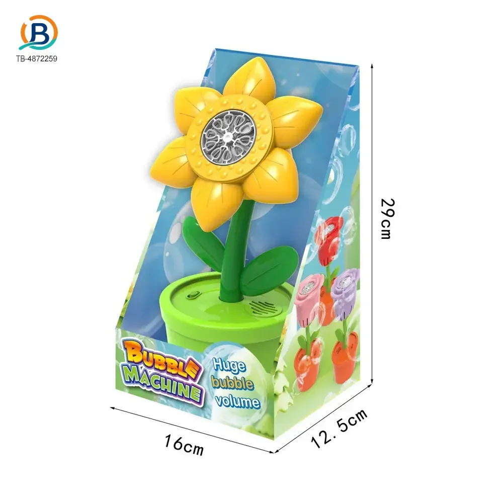 Sunflower Bubble Machine with Music & Lights for Kids (TB-4872259) — product photograph 6